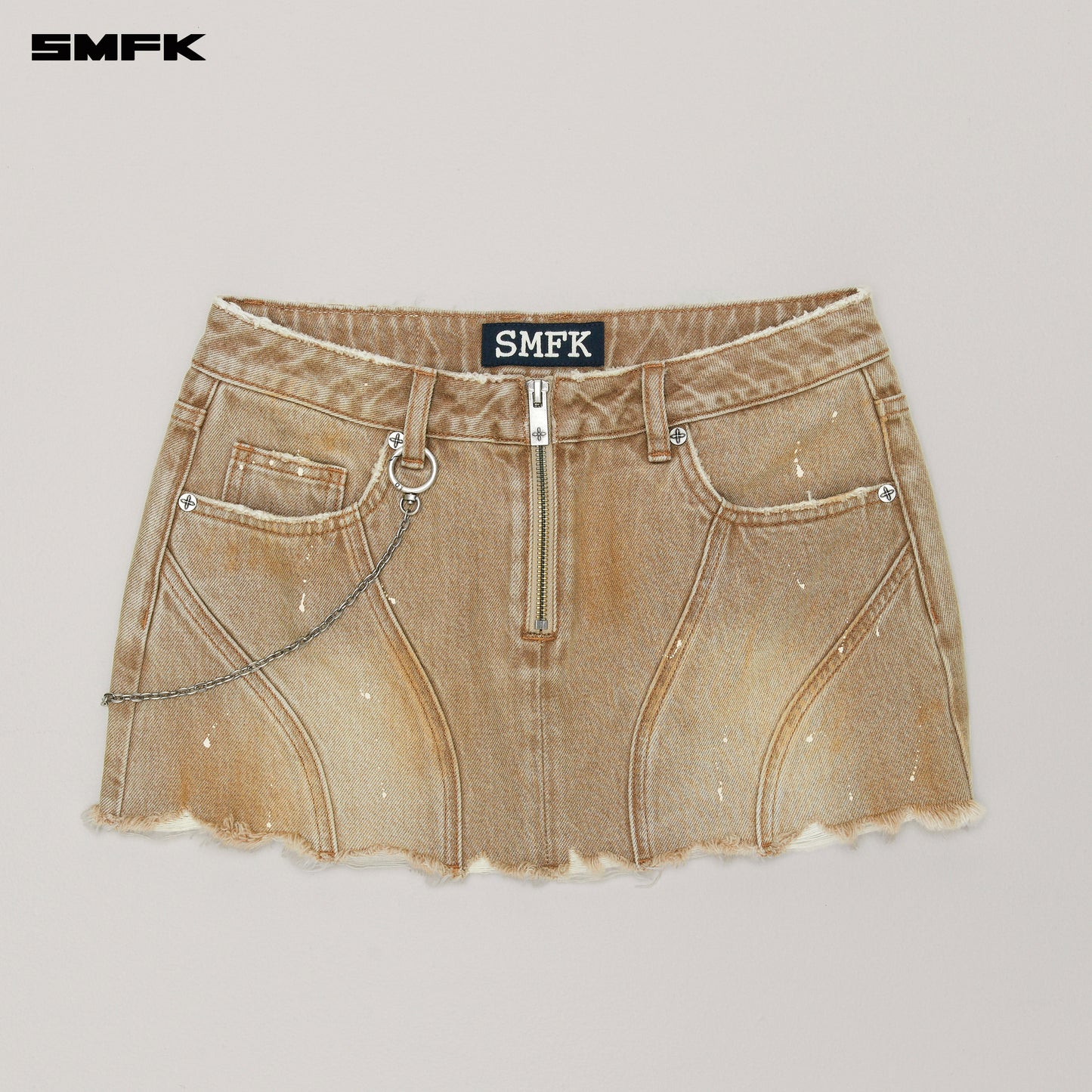 RAGE WILD Origin Denim Skirt Wild Cowboy Brown