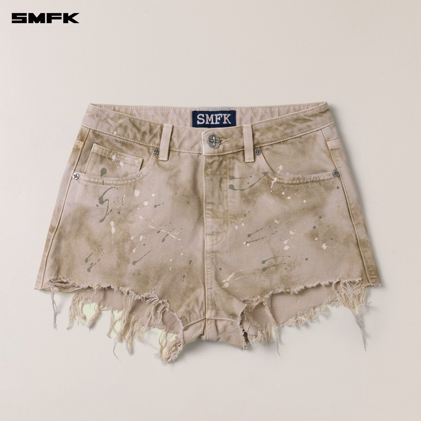 RAGE WILD Denim Shorts Wild Brown