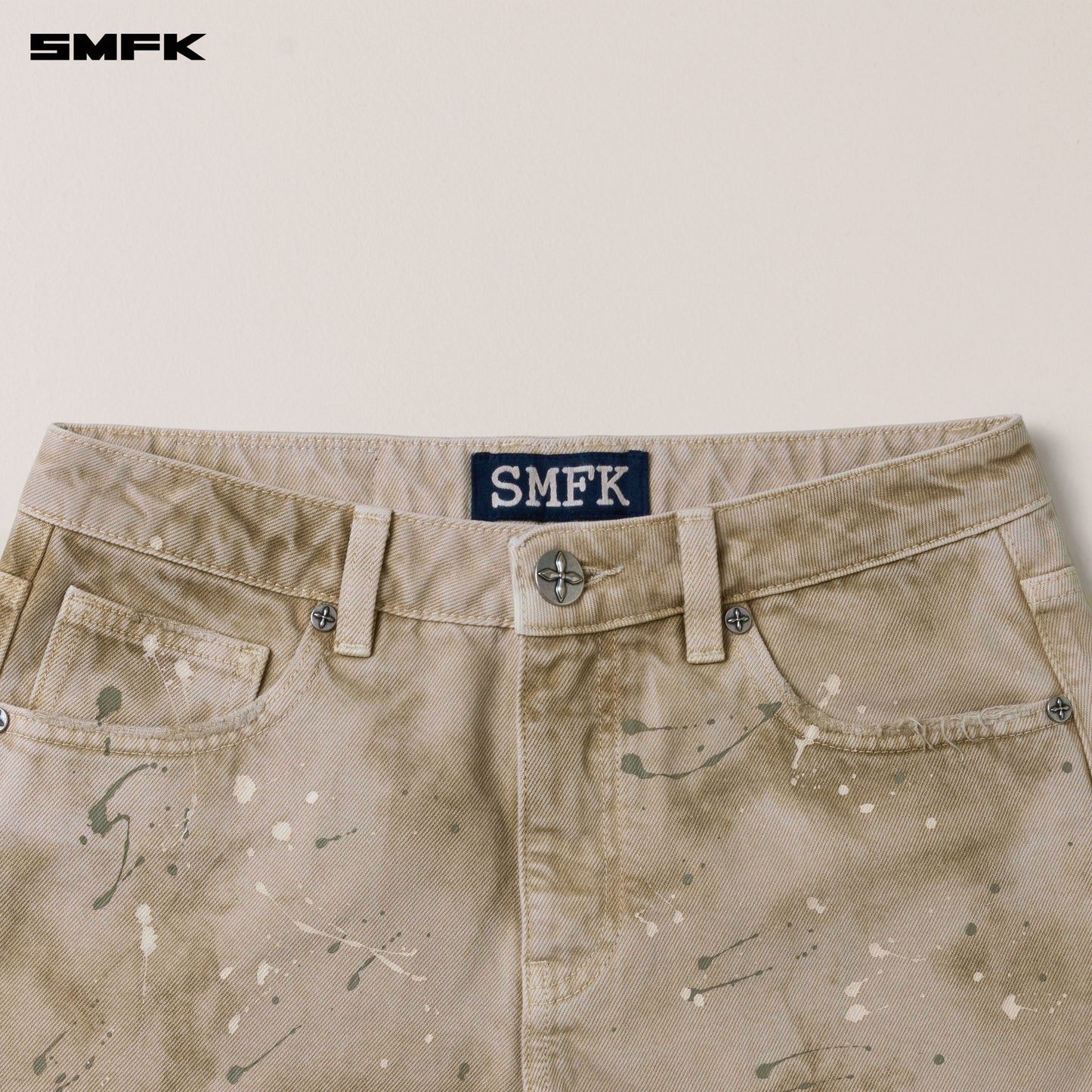 RAGE WILD Denim Shorts Wild Brown
