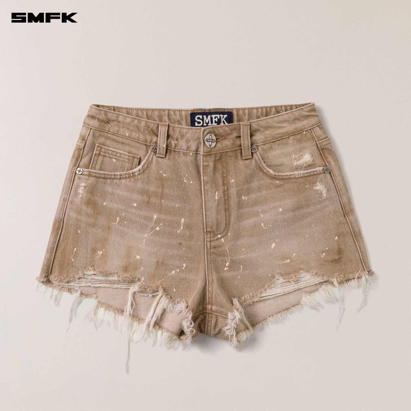 RAGE WILD Denim Shorts Wild Cowboy Brown