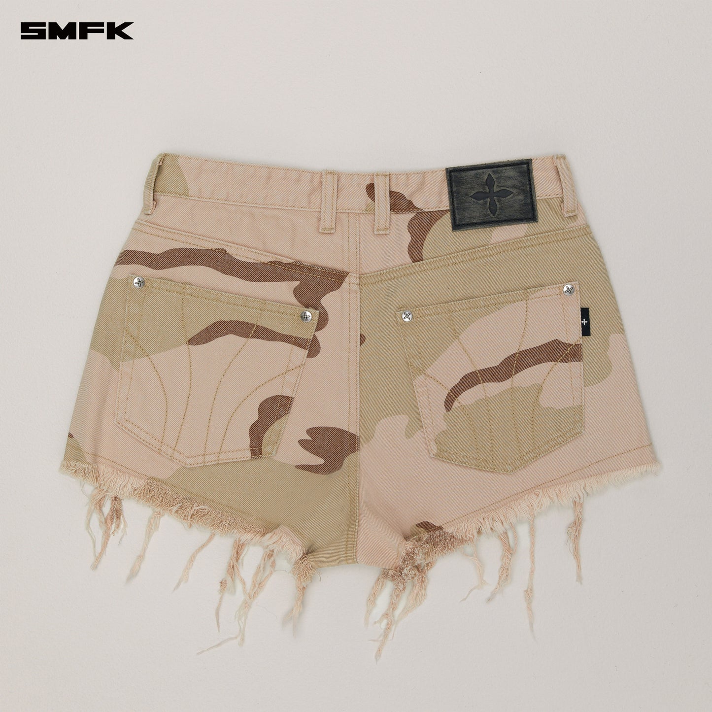 COMPASS WILD Denim Shorts Desert Storm Camo
