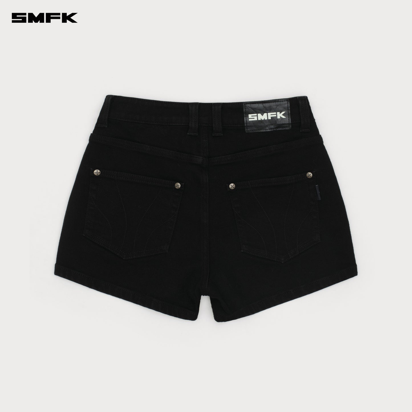 COMPASS DANCER Classic Denim Shorts Wilderness Black