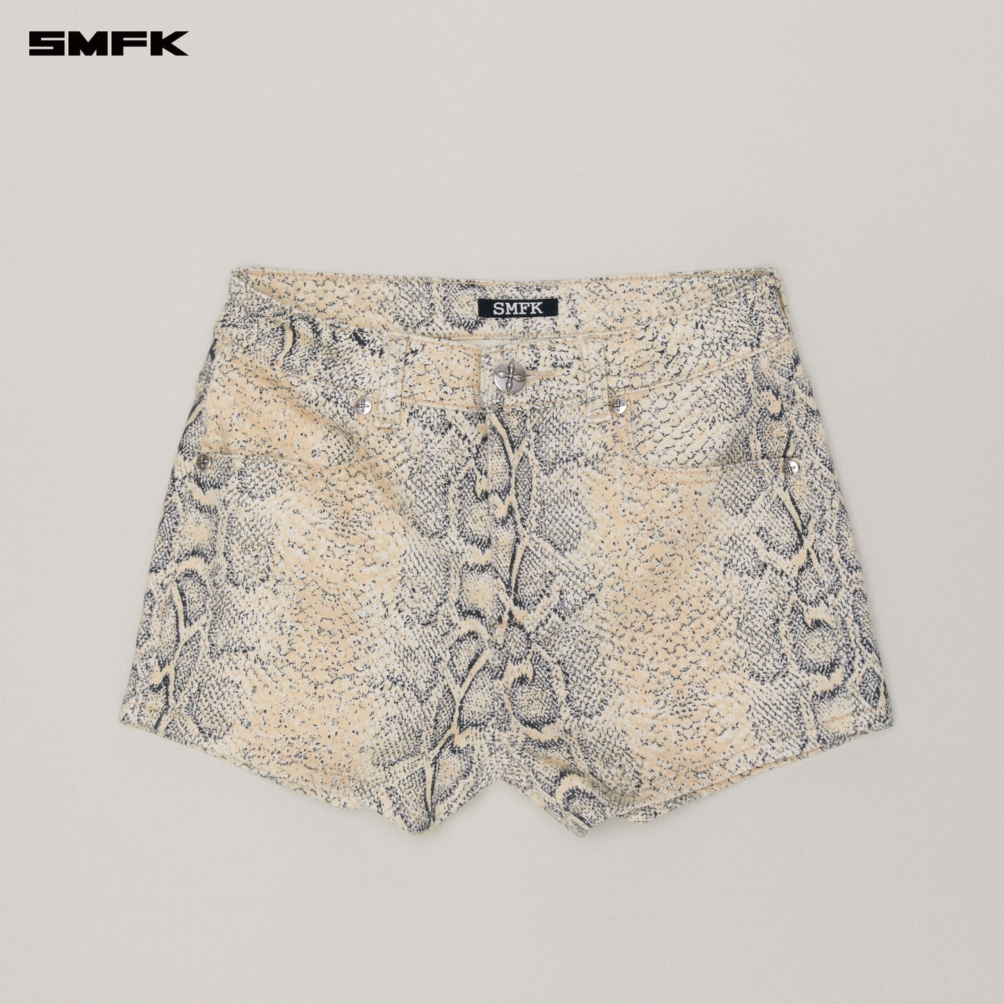 COMPASS DANCER Denim Flat Shorts Mirage Cobra