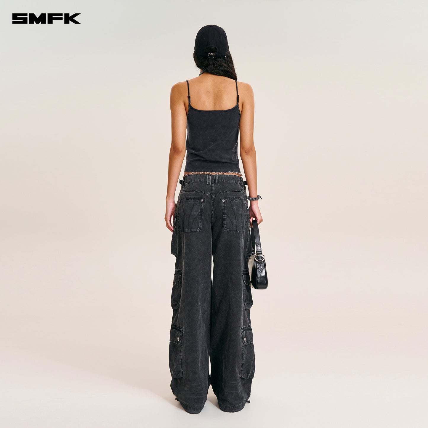 RAGE-WILD ORIGIN HANDCRAFT TOWER CARGO PANTS/GARMENT DYED Wilderness Black