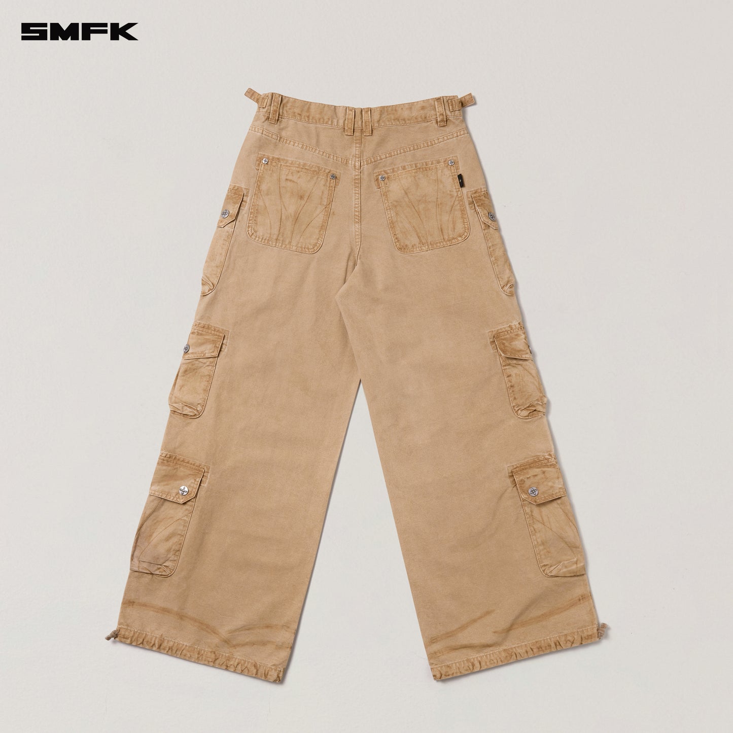 RAGE-WILD ORIGIN HANDCRAFT TOWER CARGO PANTS/GARMENT DYED Sandy Khaki