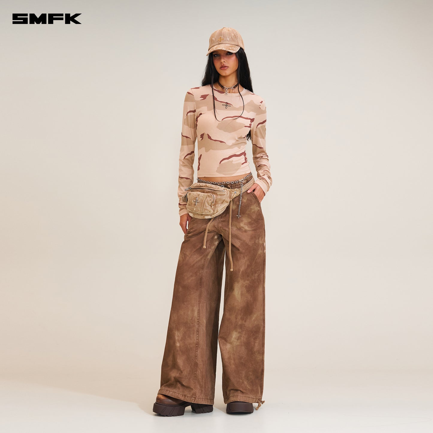 RAGE WILD ORIGIN HANDCRAFT TOWER Sports Cargo Pants Wild Horse Brown