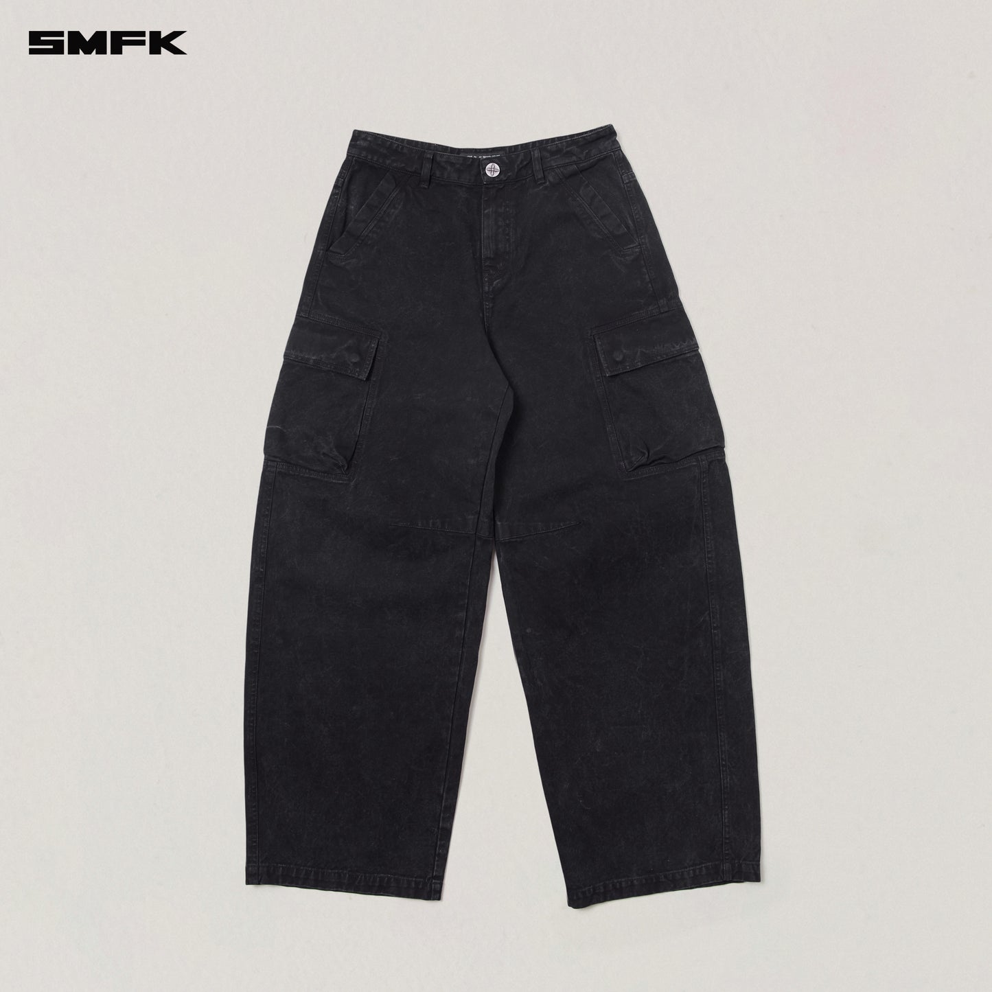 VINTAGE-STORM ONE CUT ARC CARGO PANTS/FADE DYE Wilderness Black