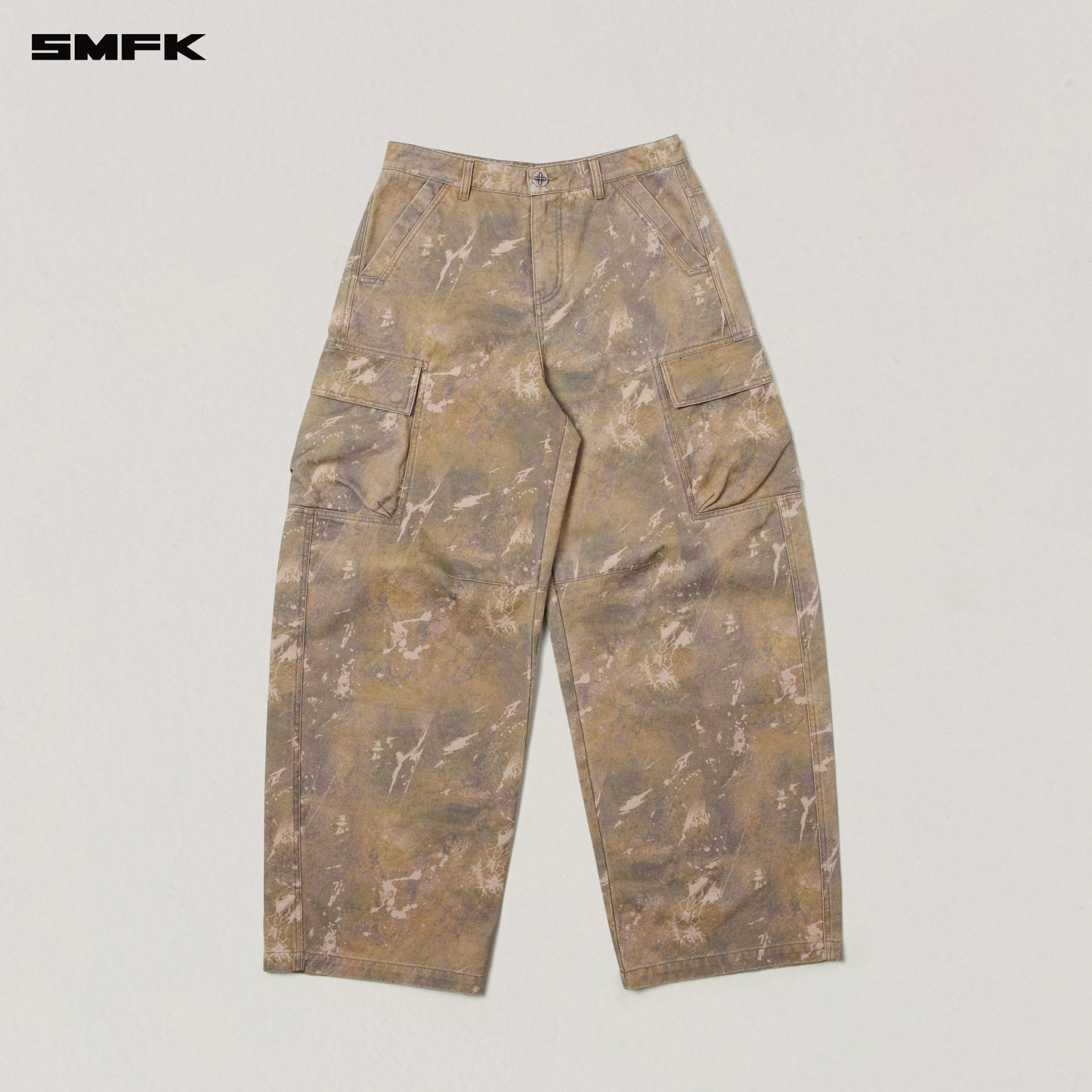 VINTAGE-STORM ONE CUT ARC CARGO PANTS/FADE DYE Hurricane Camouflage