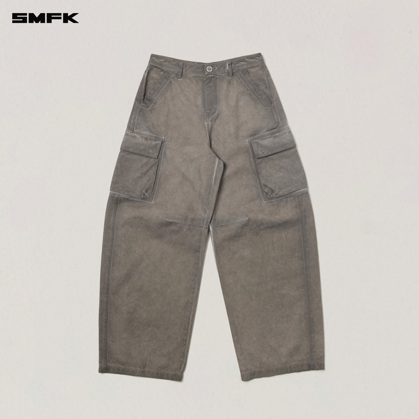 VINTAGE-STORM ONE CUT ARC CARGO PANTS/FADE DYE Wild Brown