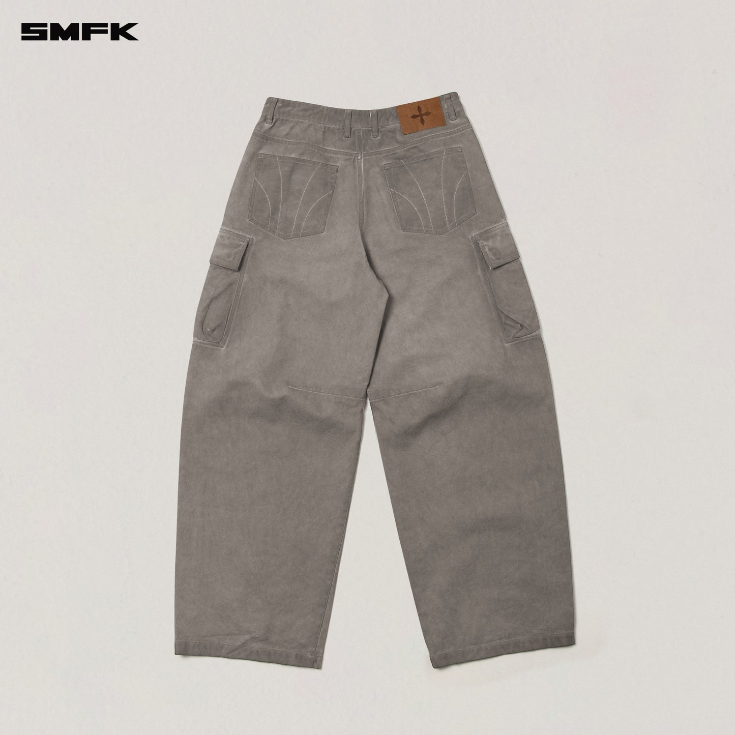 VINTAGE-STORM ONE CUT ARC CARGO PANTS/FADE DYE Wild Brown