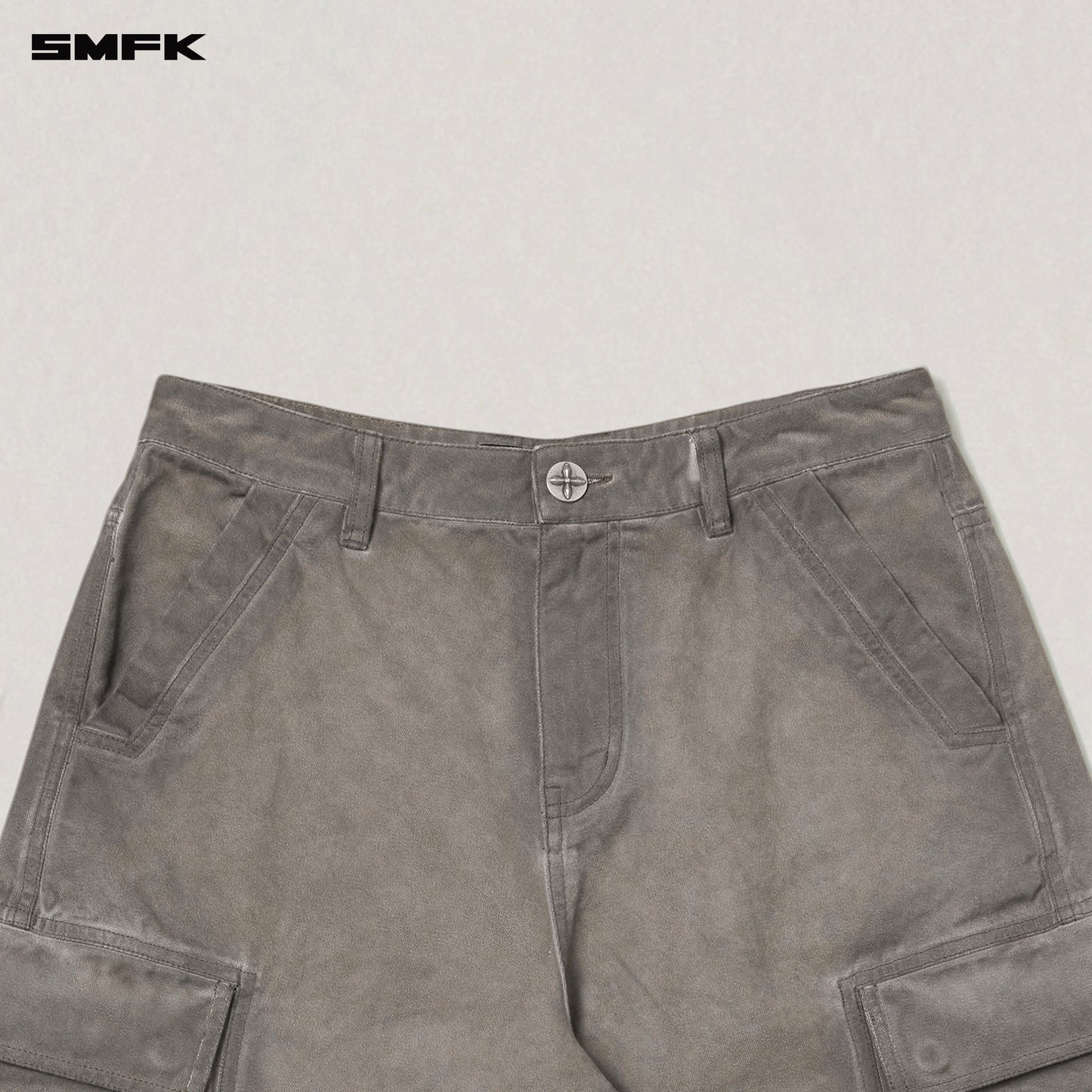 VINTAGE-STORM ONE CUT ARC CARGO PANTS/FADE DYE Wild Brown