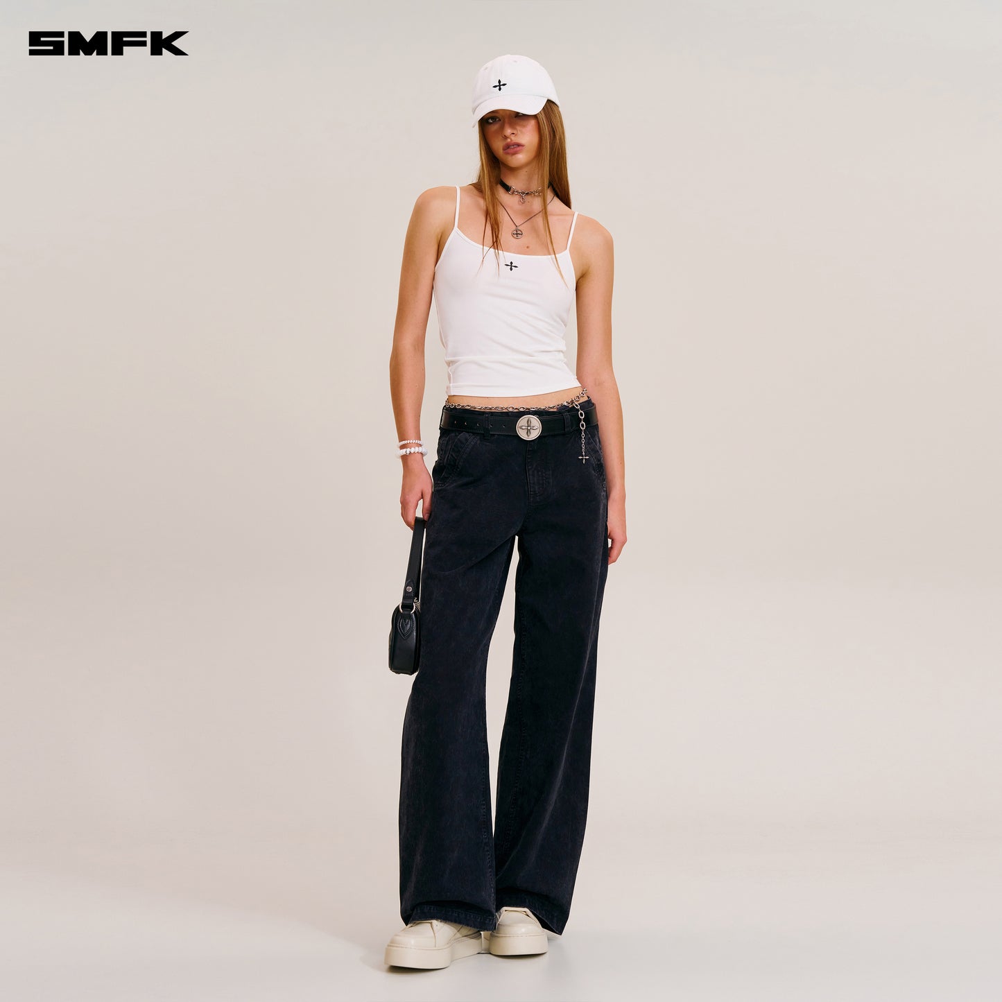 VINTAGE-STORM SPIRAL ARC CARGO PANTS/FADE DYE Wilderness Black