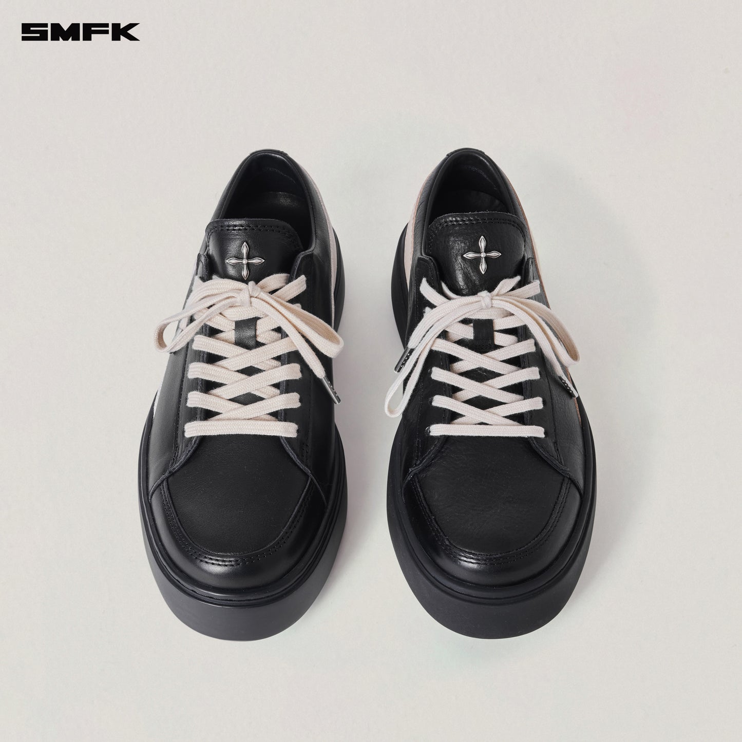 COMPASS ORIGIN LEATHER SNEAKER LOW Wilderness Black