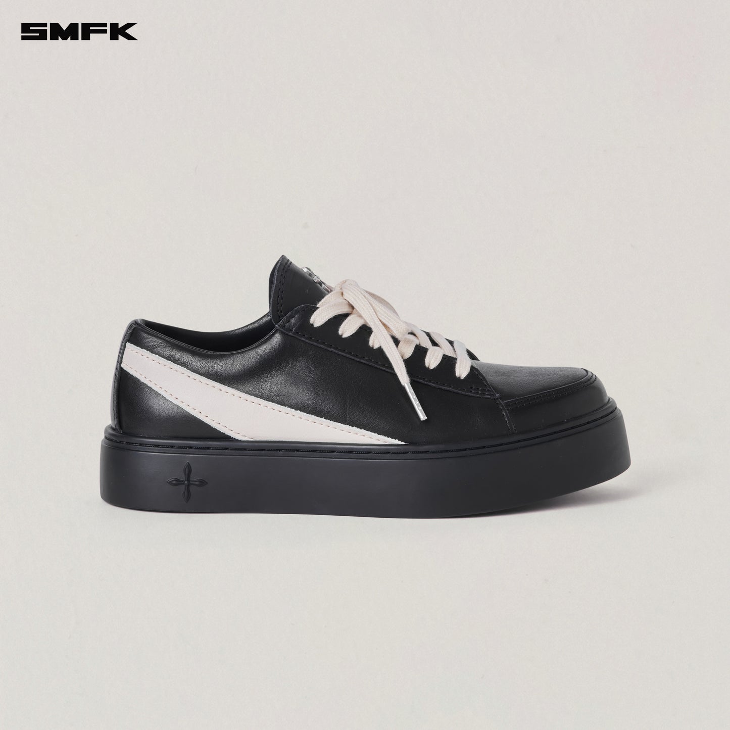 COMPASS ORIGIN LEATHER SNEAKER LOW Wilderness Black
