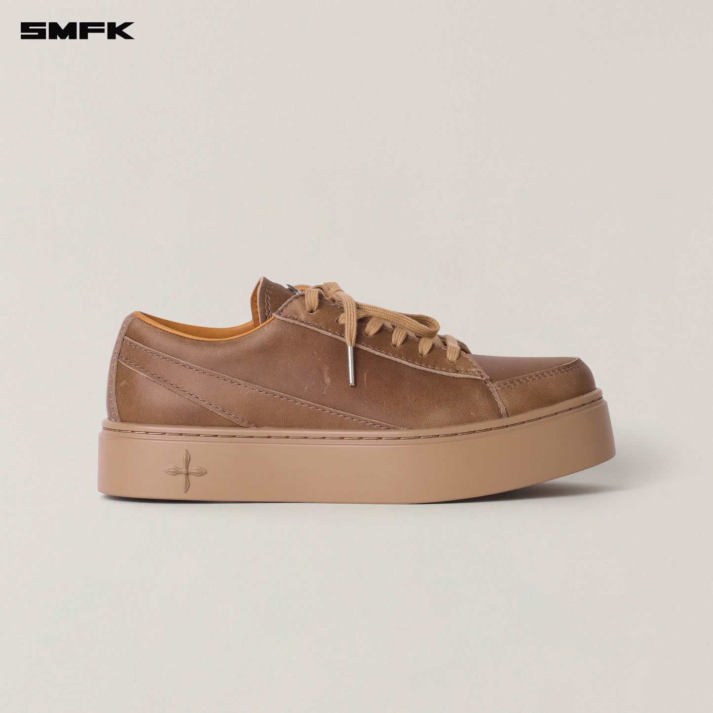 COMPASS ORIGIN Leather Sneaker Low Wild Horse Brown