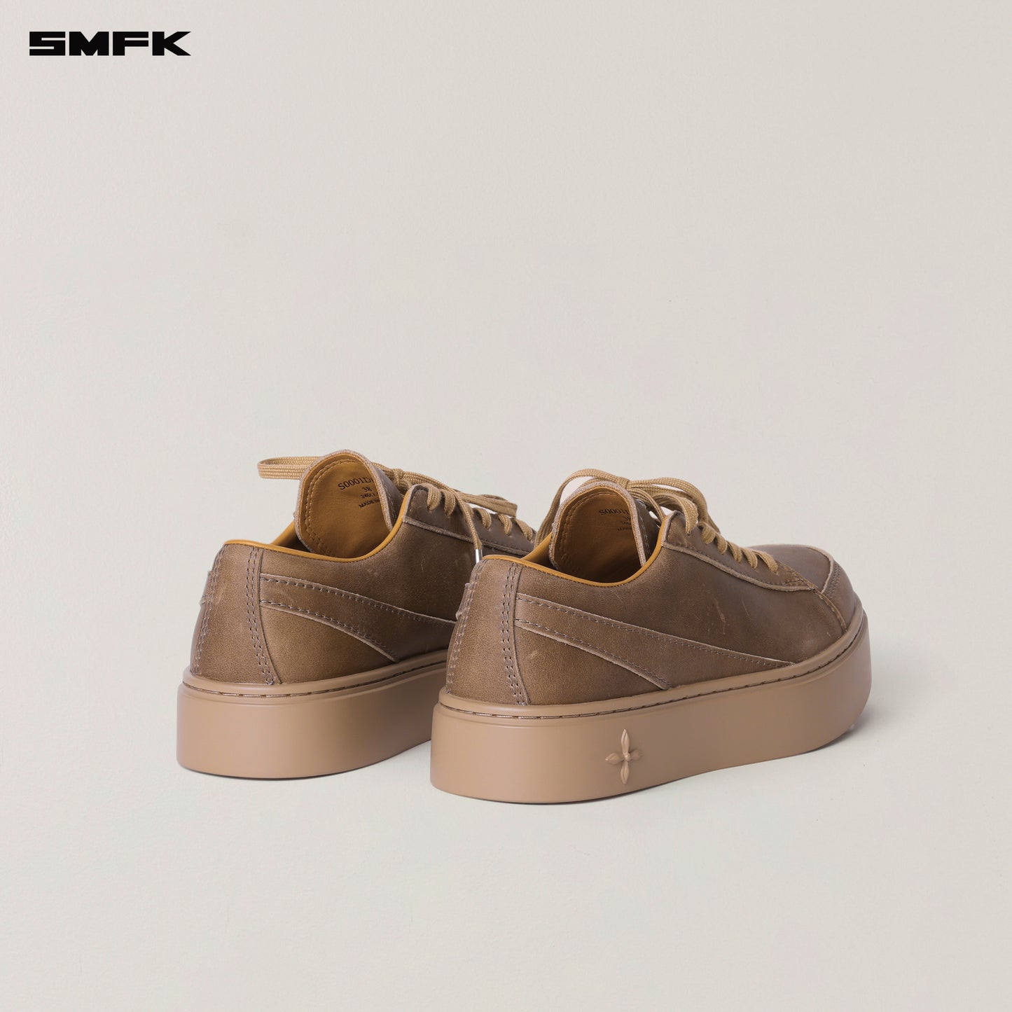 COMPASS ORIGIN Leather Sneaker Low Wild Horse Brown