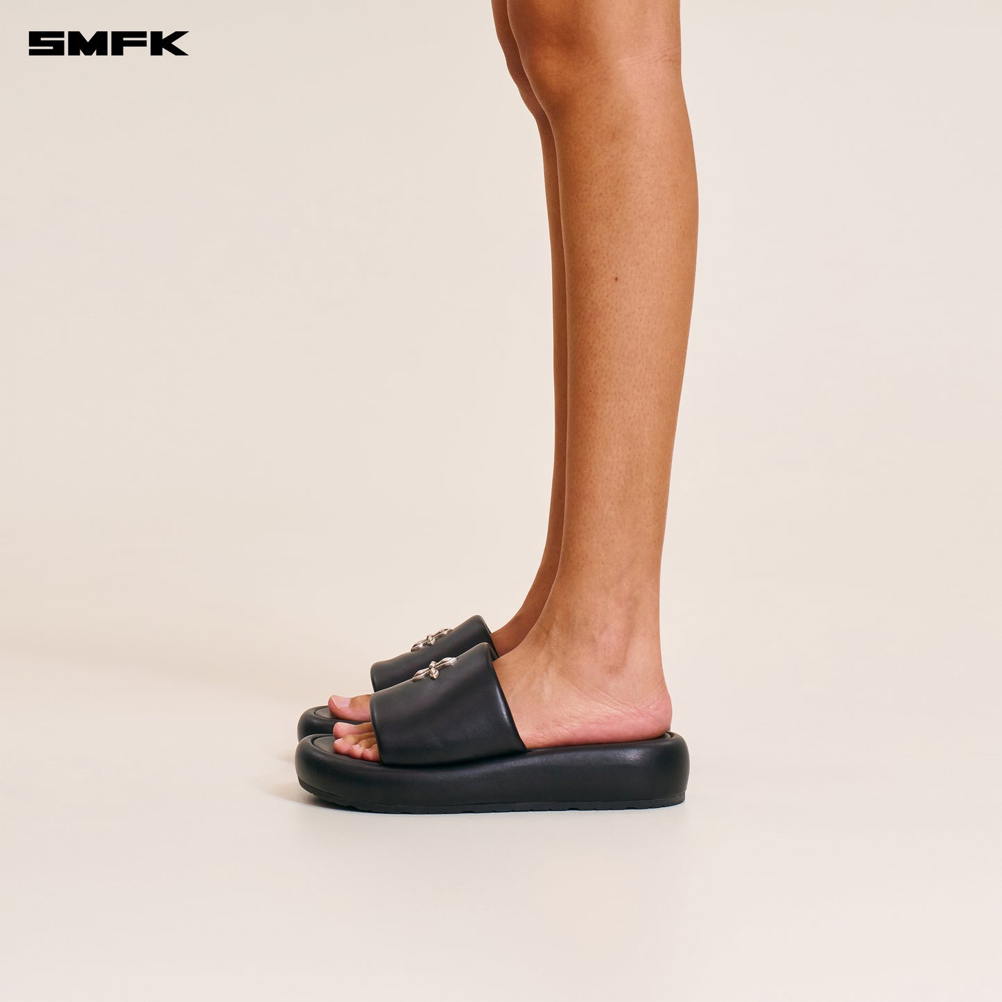 COMPASS MODE UNITY LEATHER SLIPPER Wilderness Black