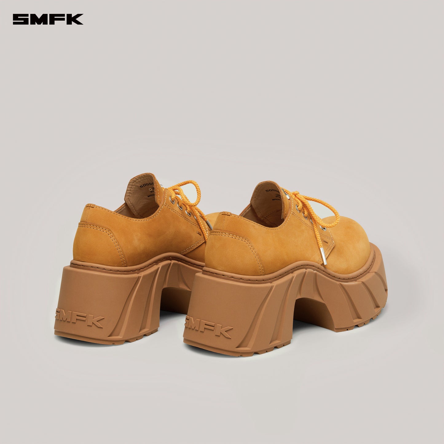 FUTURE MIRAGE Leather High Heel Derby Ginger