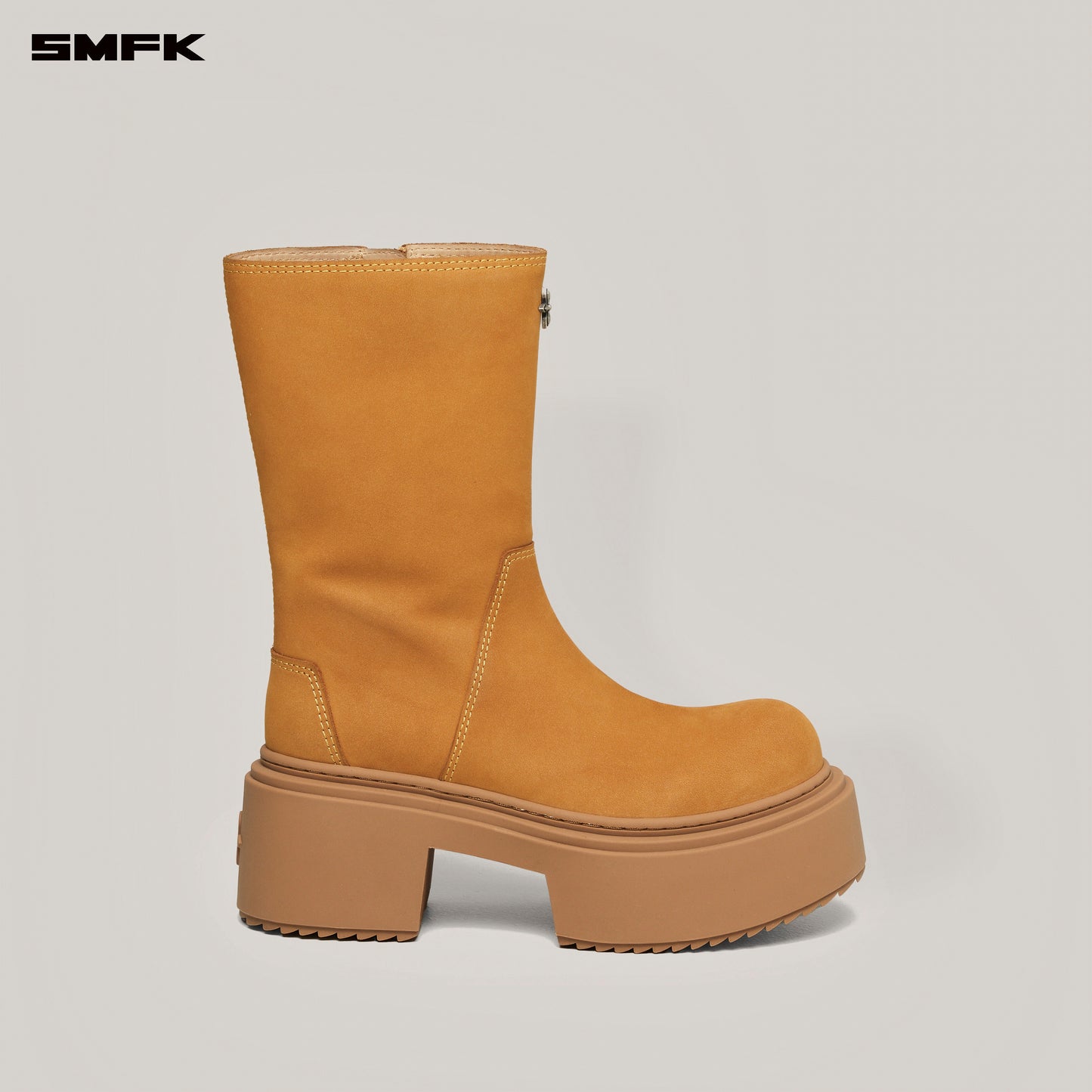 COMPASS Mode Leather Riding Boots Ginger