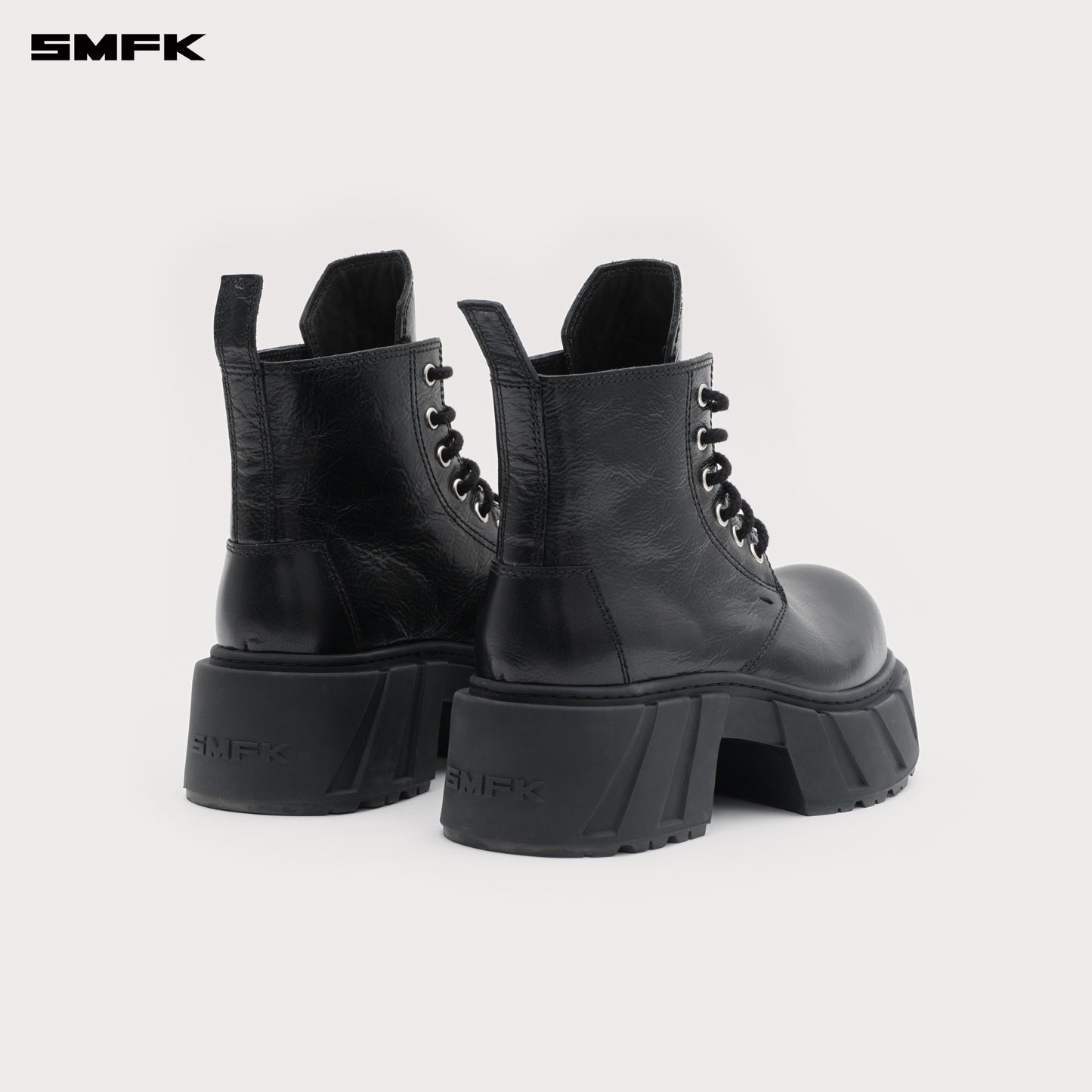 FUTURE MIRAGE Leather Rider Boots Wilderness Black