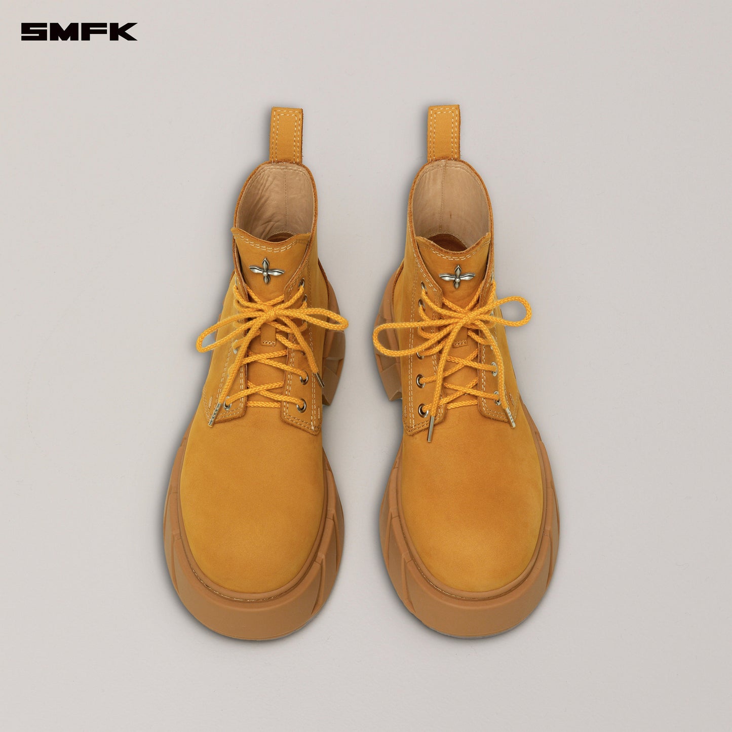 FUTURE MIRAGE Leather Rider Boots Ginger