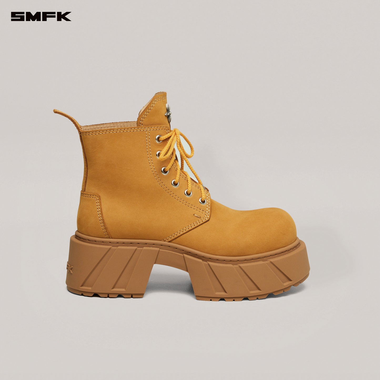 FUTURE MIRAGE Leather Rider Boots Ginger