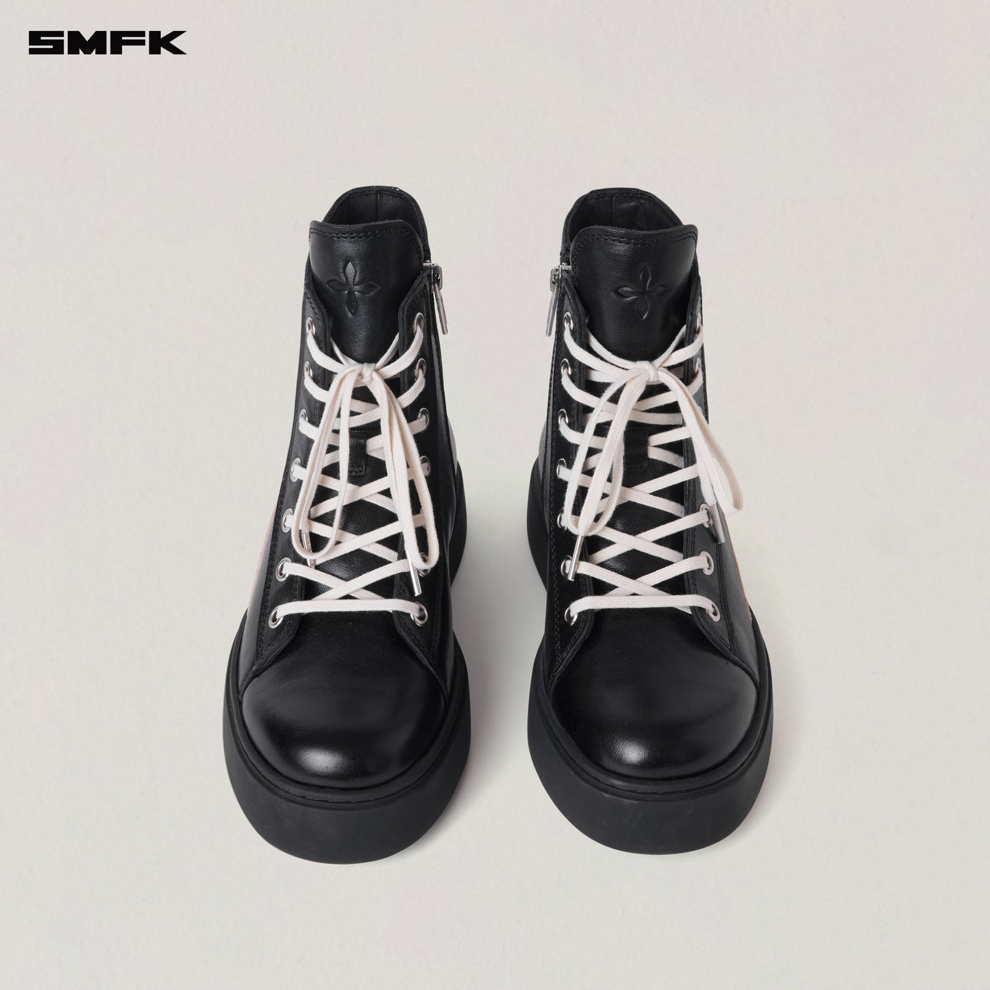 COMPASS ORIGIN LEATHER SNEAKER HIGH Wilderness Black