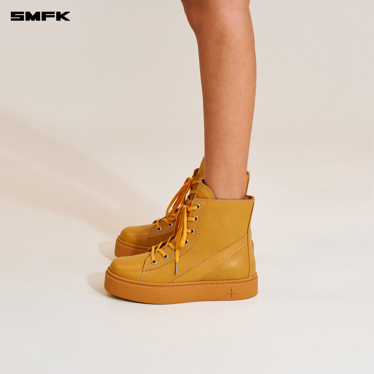 COMPASS ORIGIN Leather Sneaker Ginger