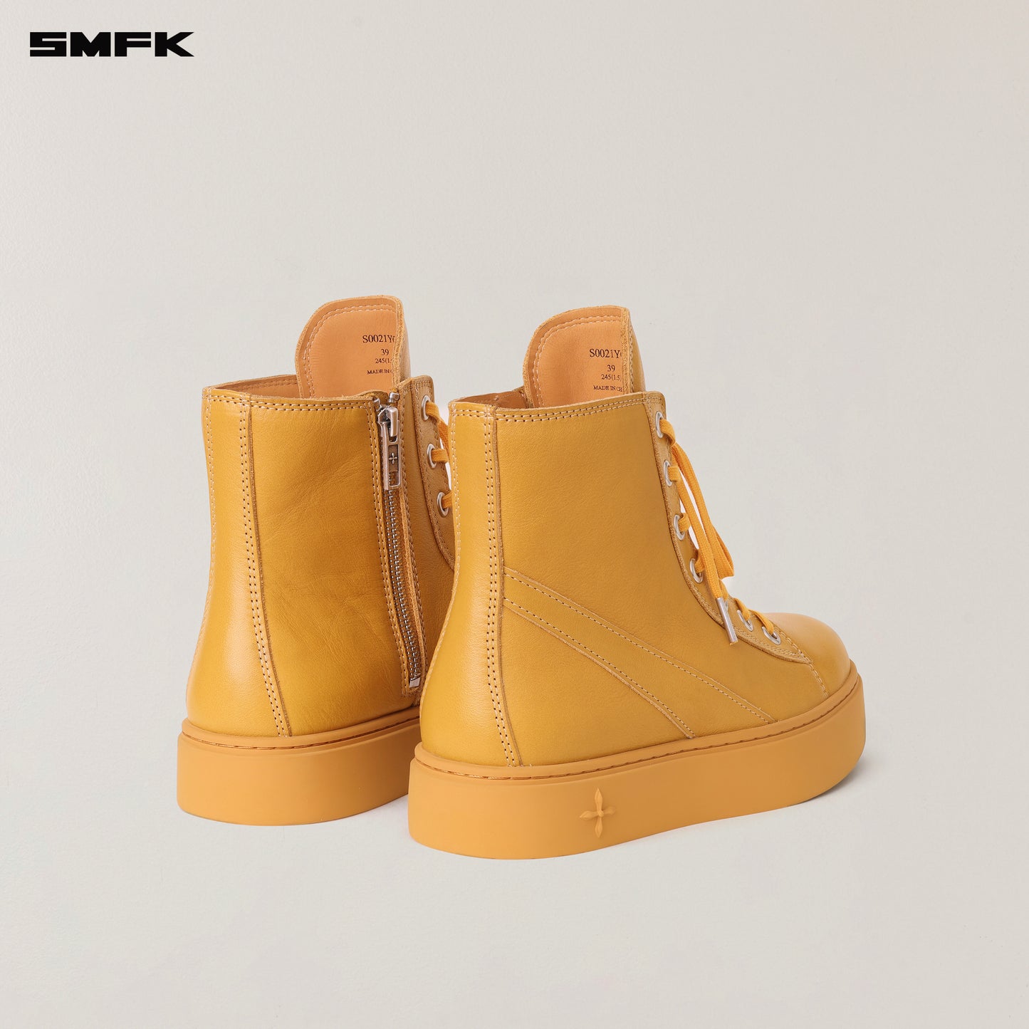 COMPASS ORIGIN Leather Sneaker Ginger