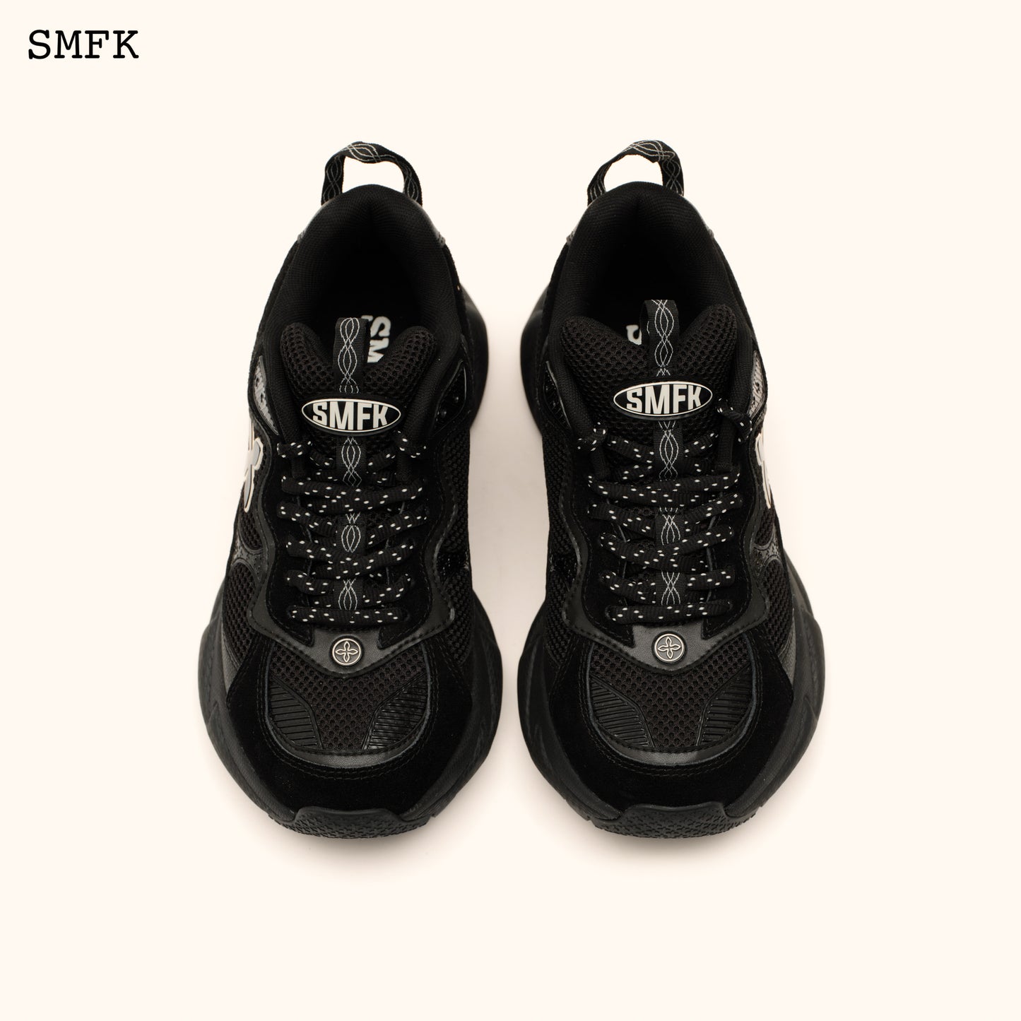COMPASS WAVE Retro Jogging Shoes Dark Chocolate