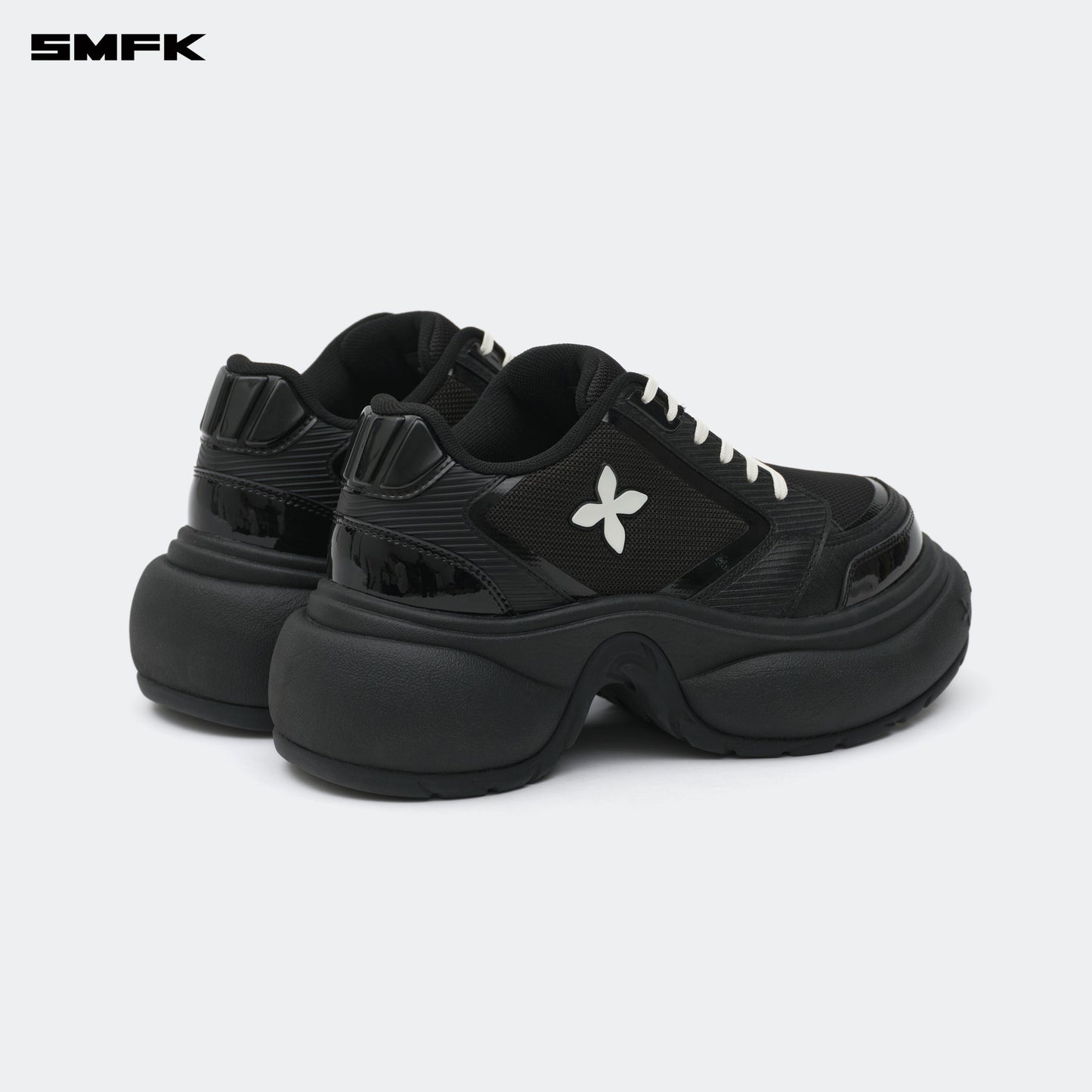 FUTURE RIPPLE High-heeled Sneakers Wilderness Black