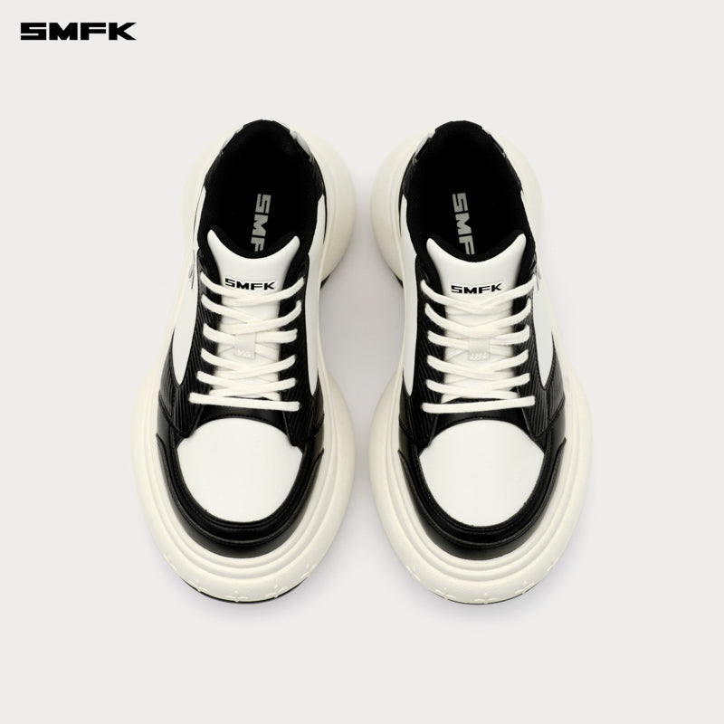 FUTURE RIPPLE High-heeled Sneakers Black & White