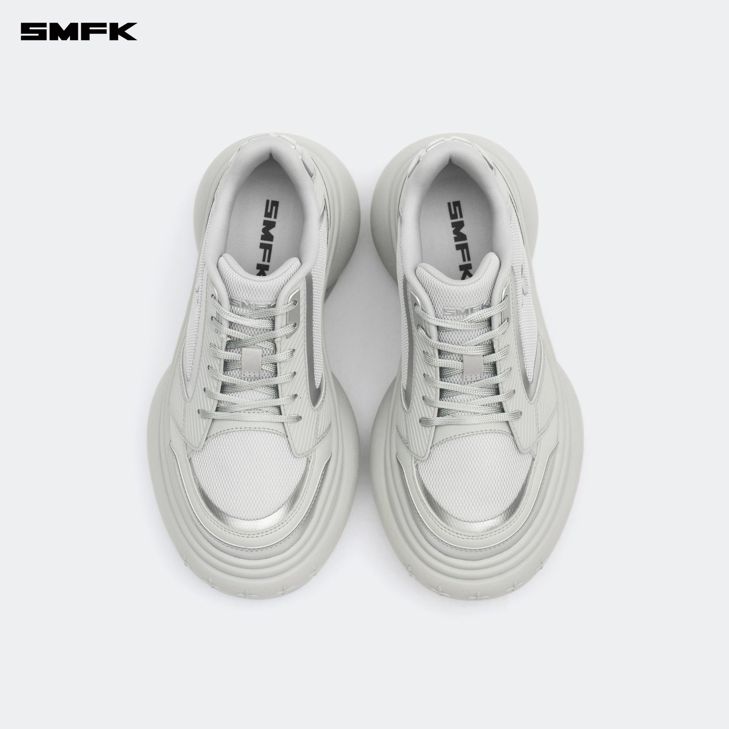 FUTURE RIPPLE High-heeled Sneakers Ash Gray