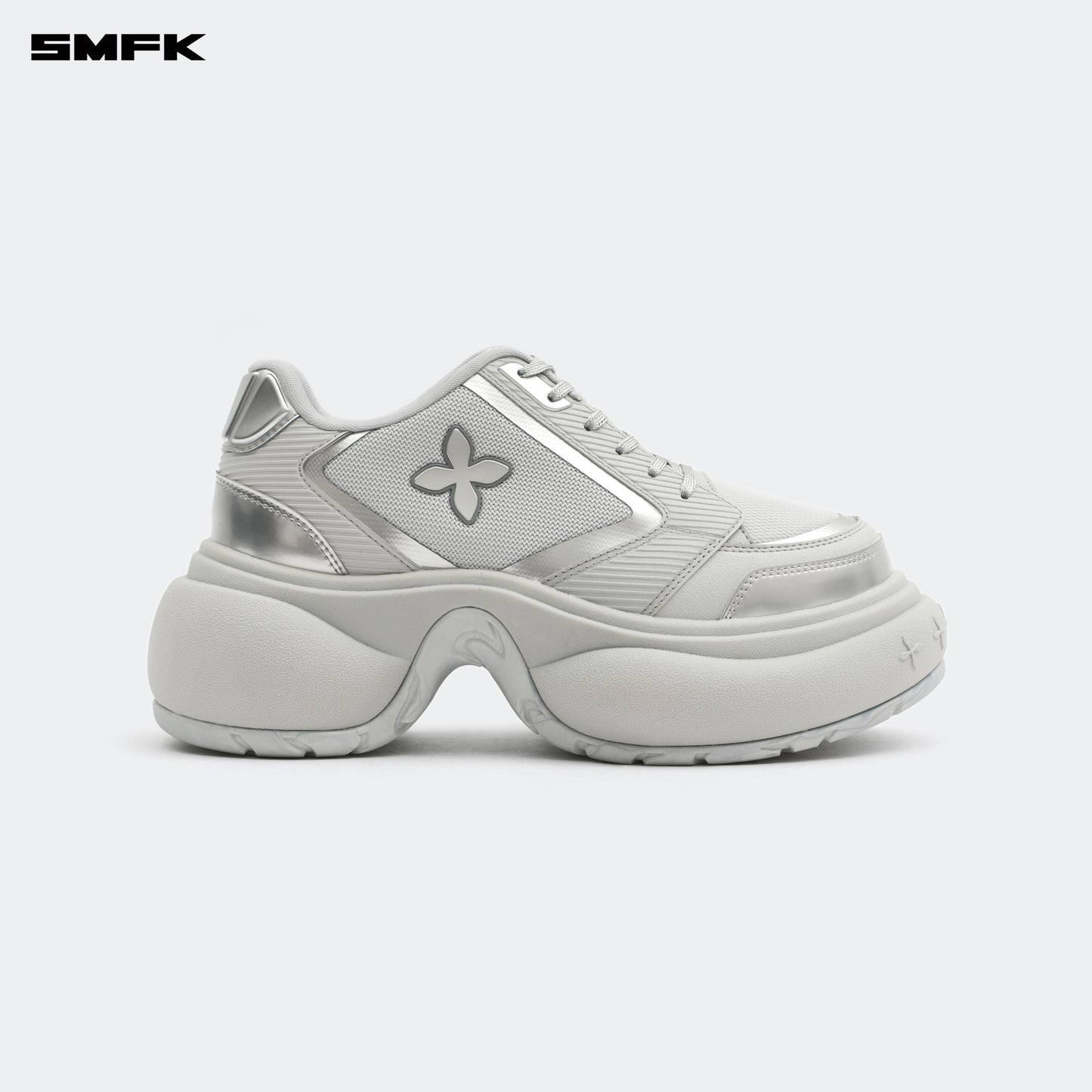 FUTURE RIPPLE High-heeled Sneakers Ash Gray