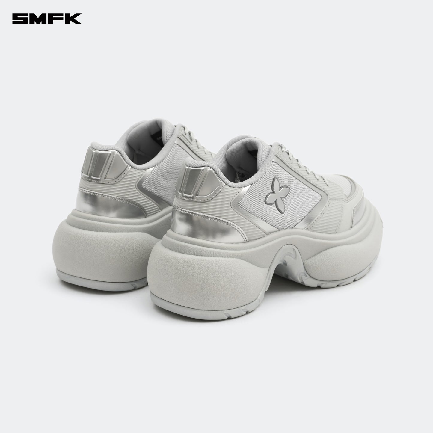 FUTURE RIPPLE High-heeled Sneakers Ash Gray