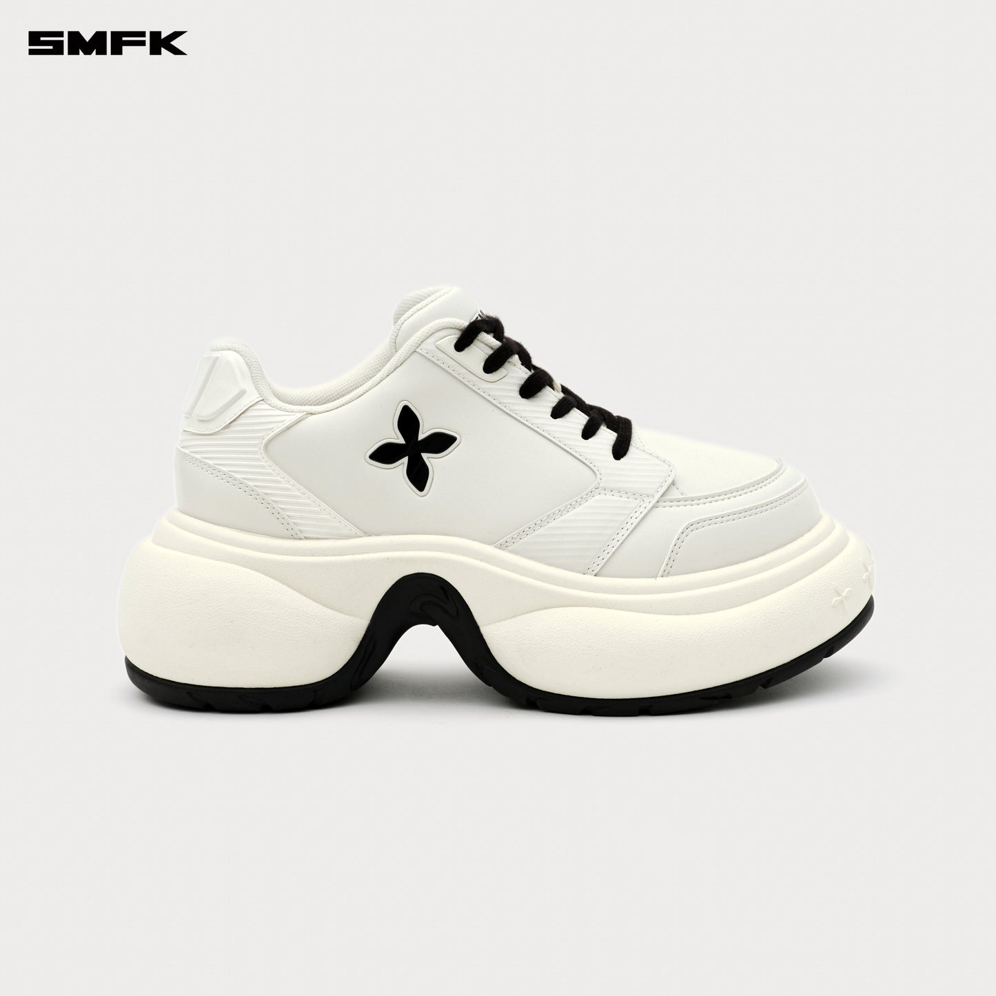 FUTURE RIPPLE High-heeled Sneakers Cream White