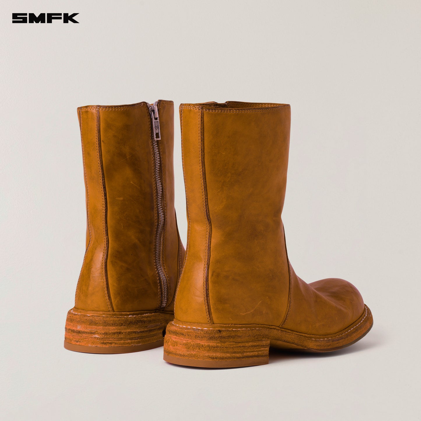 RAGE WILD ORIGIN GOODYEAR HORSE Tall Leather Rider Boots Golden Sun
