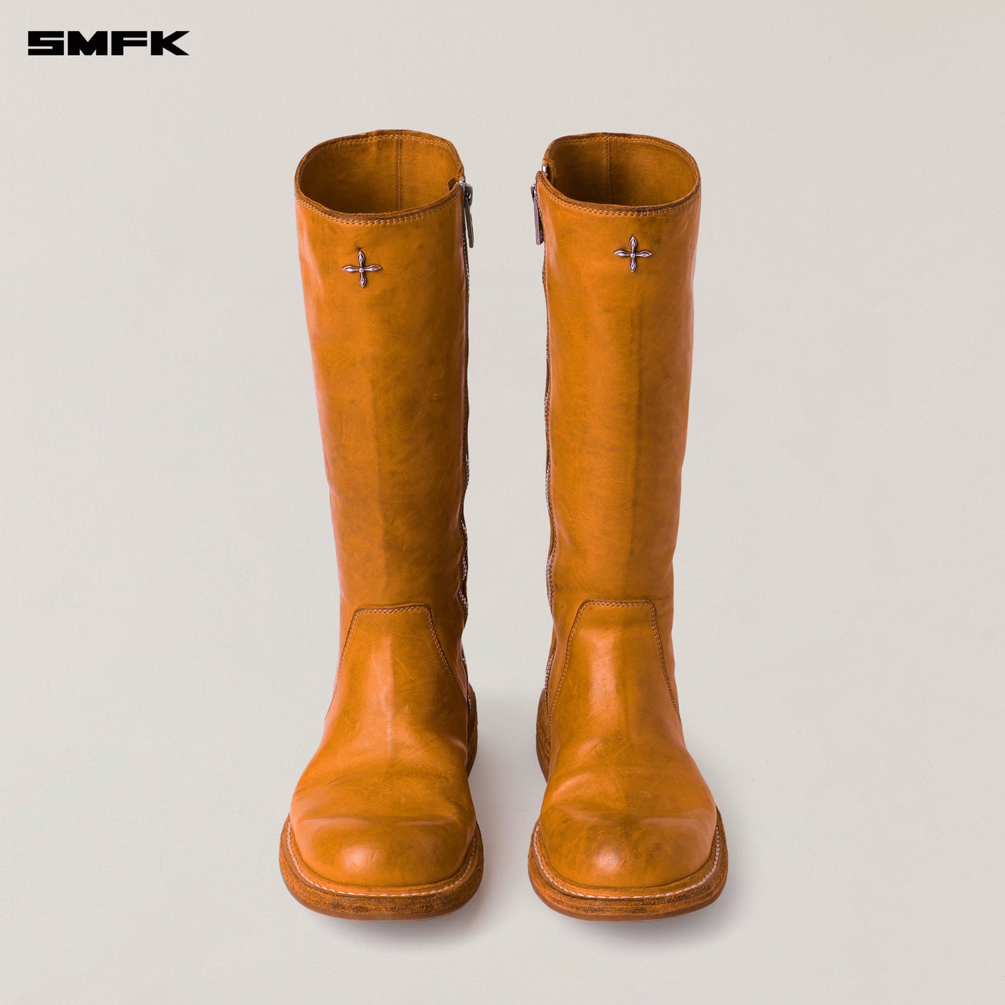 RAGE WILD ORIGIN GOODYEAR HORSE Leather Rider High Boots Golden Sun
