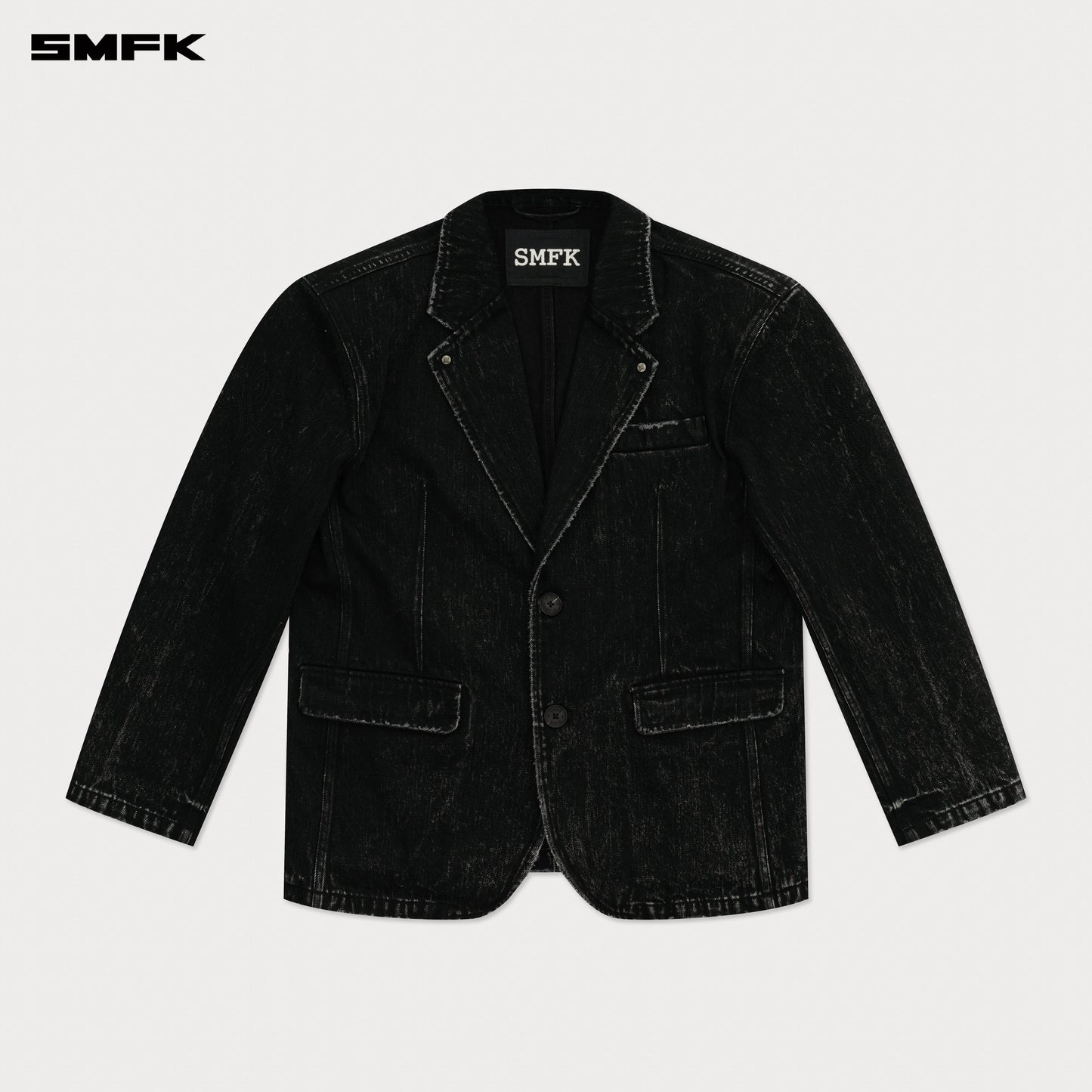 COMPASS WILD Oversized Blazer Onyx Denim