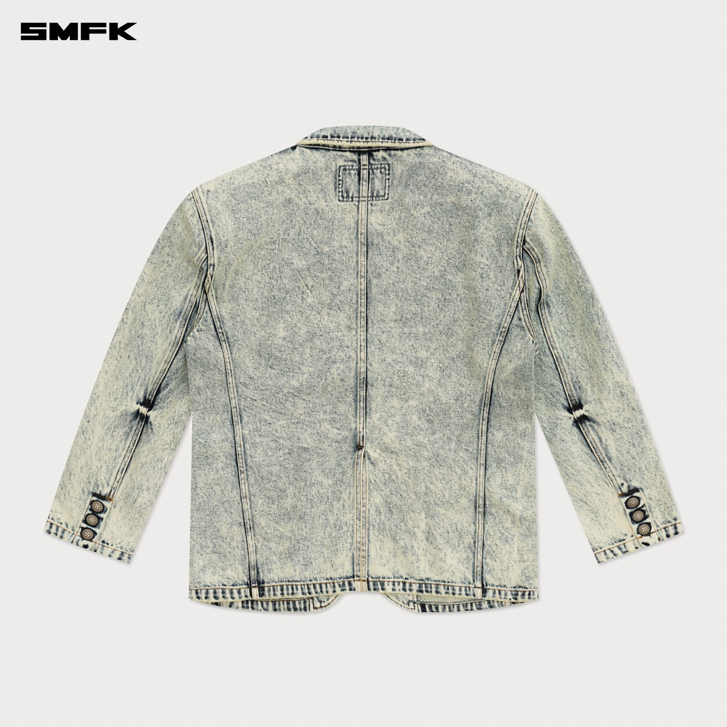COMPASS Classic Denim Blazer Snow Blossom