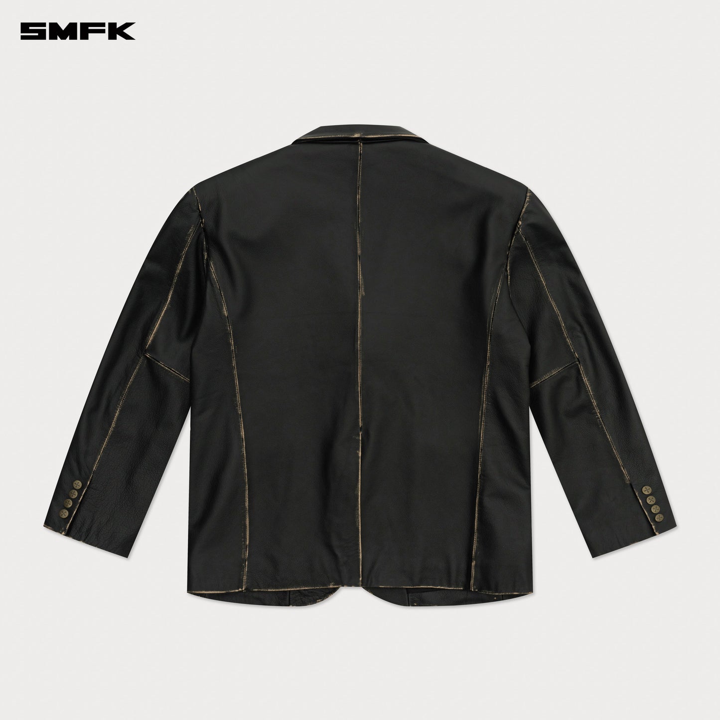 COMPASS WILD Brush-off Leather Blazer Wilderness Black