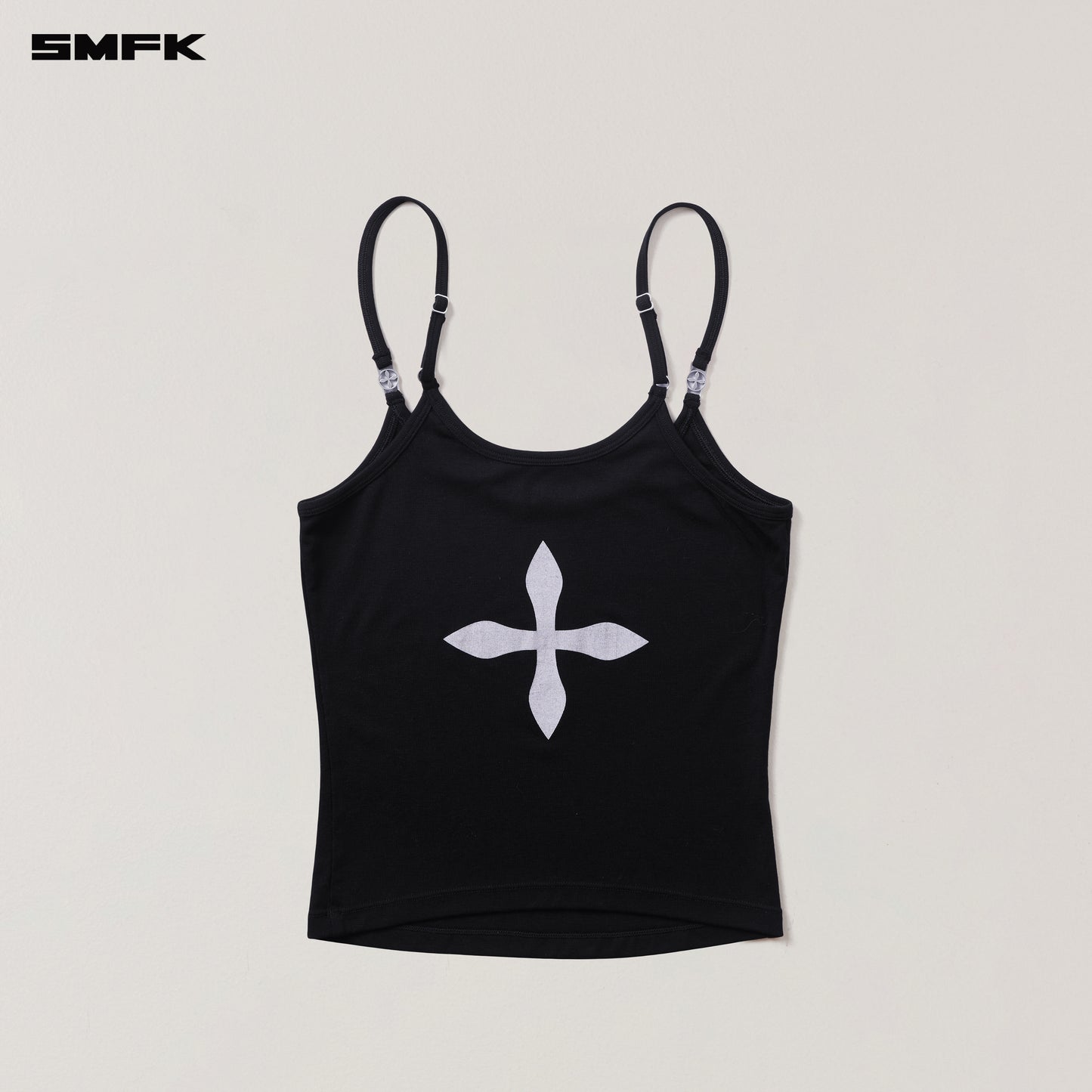 COMPASS STAMP ACETATE BODY CAMISOLE Wilderness Black