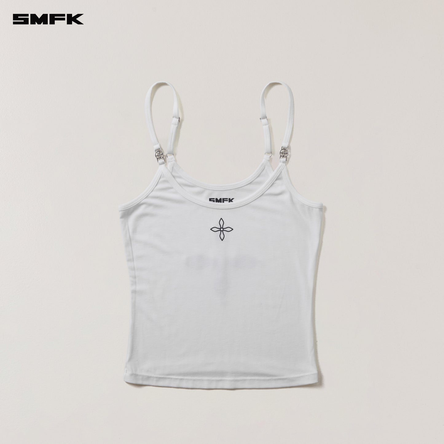 COMPASS STAMP ACETATE BODY CAMISOLE Alpine White