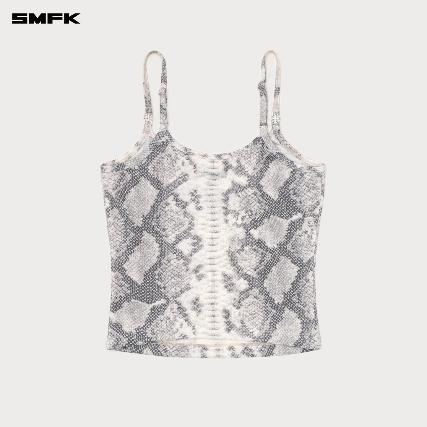 FUTURE MIRAGE Serpent Print Sports Strap Top (Beverly Hills Edition) Ivory Serpent