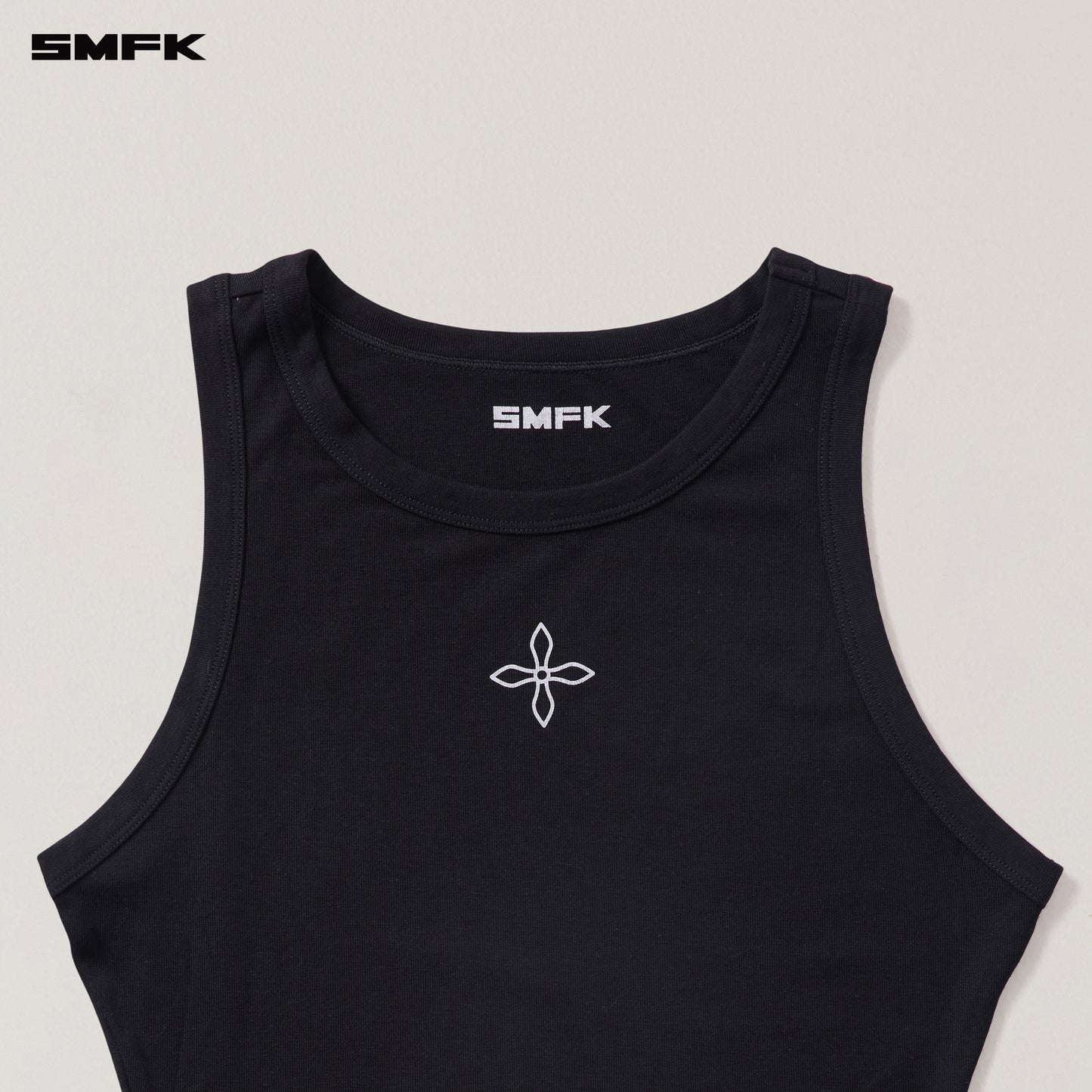 COMPASS STAMP ACETATE BODY SPORTS TANK Wilderness Black