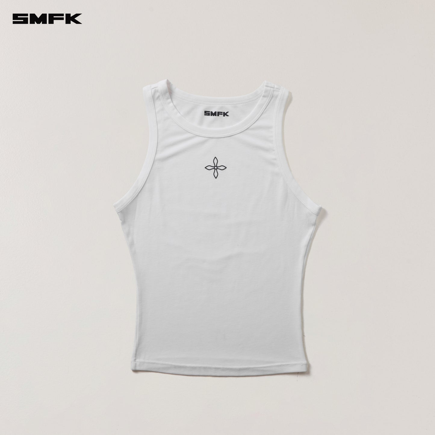 COMPASS STAMP ACETATE BODY SPORTS TANK Alpine White