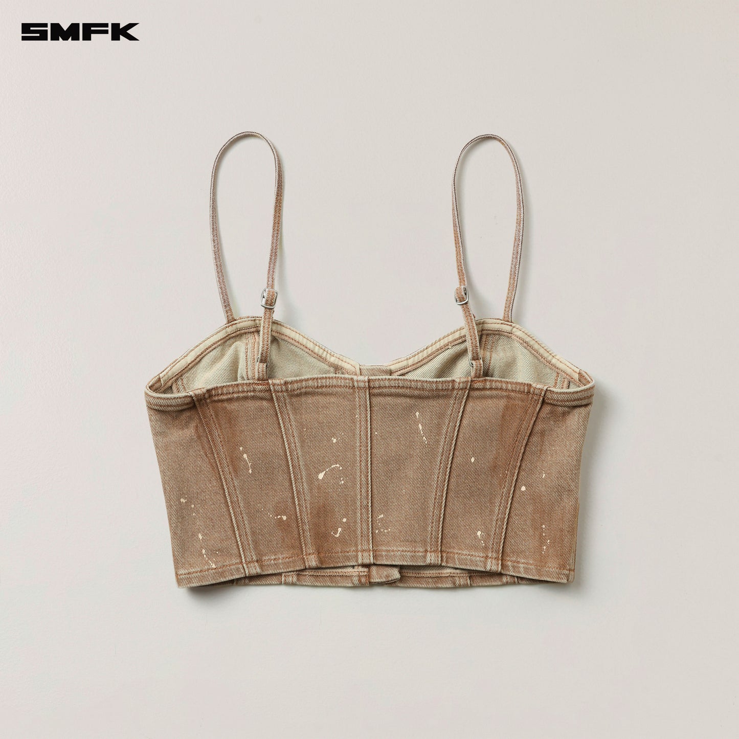 RAGE WILD ORIGIN Handcraft Denim Bra Tank Wild Cowboy Brown