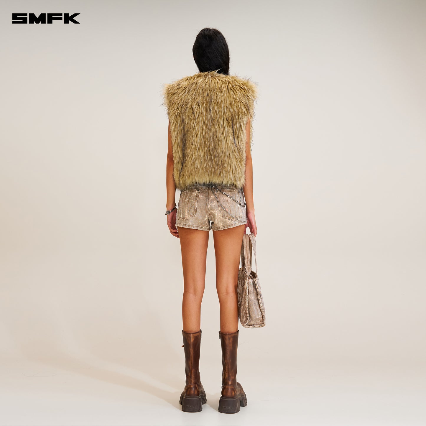 COMPASS GRASSLAND WOOLLY Hude Tank Wolf Brown