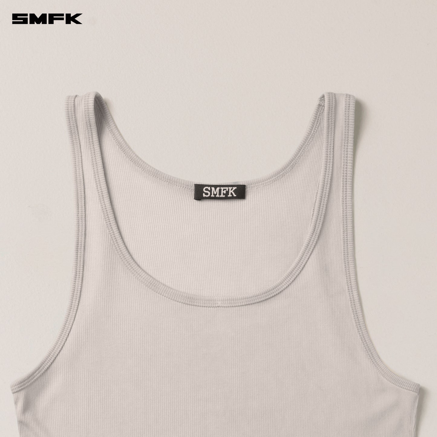 VINTAGE STORM Fade Silk Sports Tank White Mist