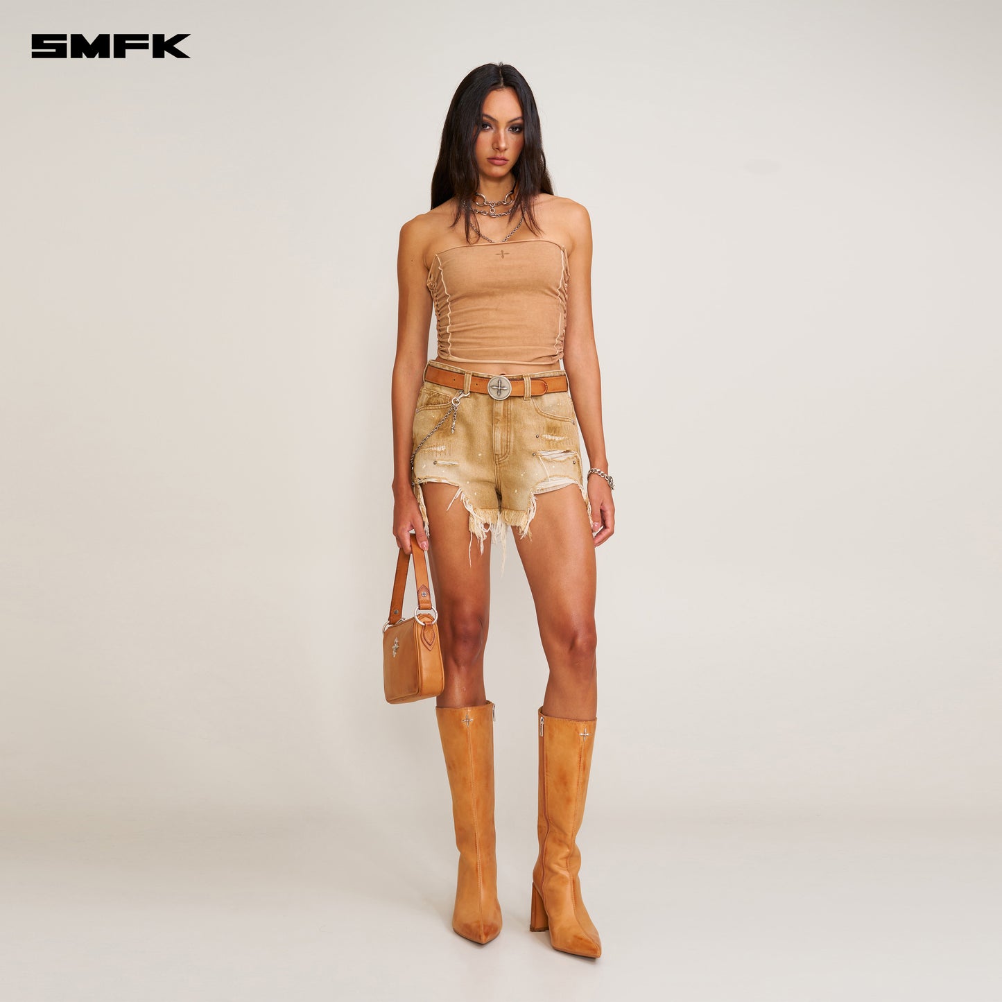 VINTAGE HURRICANE Fade Hand Woven Bustier Fading Desert